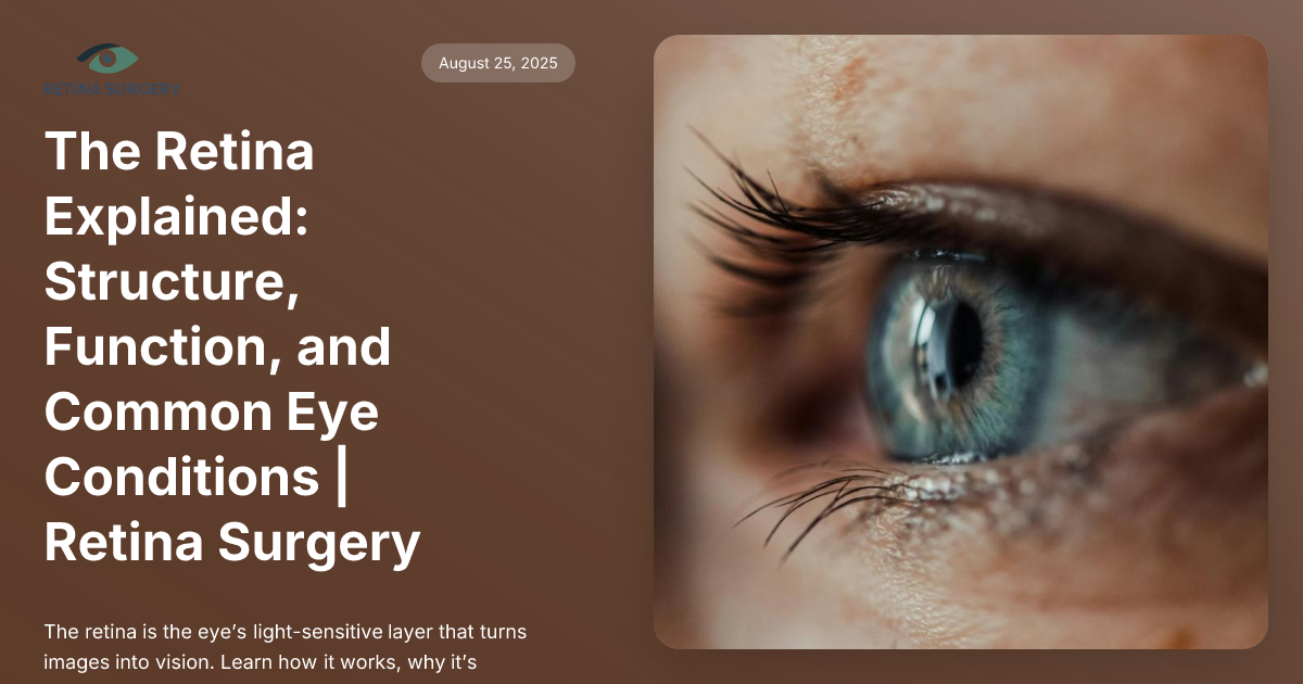 The Retina Explained: Structure, Function, and Common Eye Conditions ...